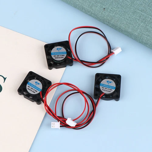 1Pc 25*25*7mm DC2507 Cooling Fan 2-Pin Mute 5/12/24V Brushless Mini Cooling Fan