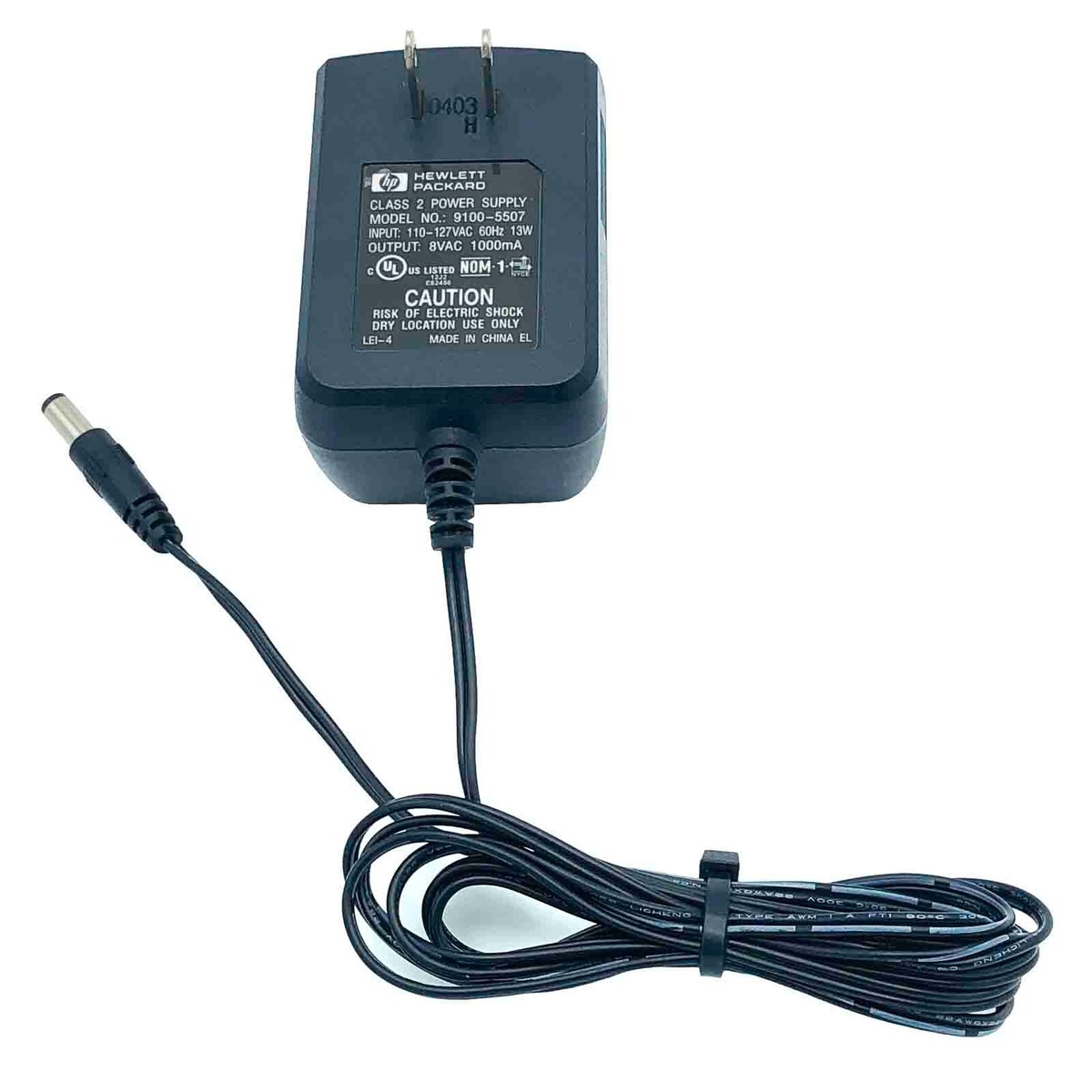 Genuine 8W HP AC DC Wall Adapter Output 8V 1A (1000mA) Model 900 