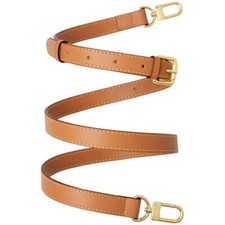 Genuine Vachetta Leather Crossbody Strap Genuine Leather Adjustable Beige Pink