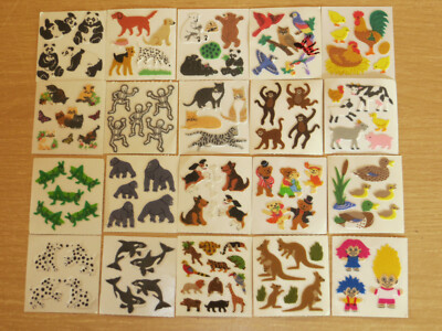 Sandylion Sticker Abriss Miniabrisse AUSWAHL Stoff Plüsch Neu und unbenutzt
