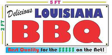Full Color LOUISIANA BBQ BANNER Sign NEW Larger Size Best Quality for the  