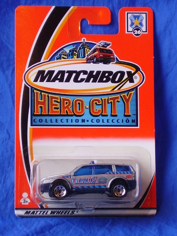 Matchbox Hero City Lot Treasure Hunt Fire Truck #1 Police Car #26 Caddy #21 NOC - Image 4 of 4