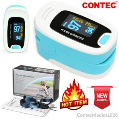 CONTEC Finger Pulse Oximeter SpO2 Oxygen Monitor Blood Pressure Saturation Oximetry CE
