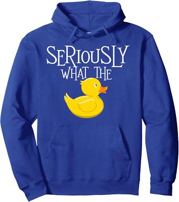 Seriously What The Duck Funny Duck Lover Theme Unisex Hooded Sweatshirt