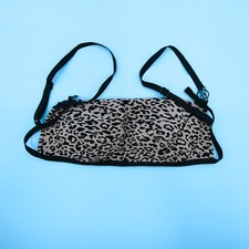 Victorias Secret Gray Leopard Small Padded Swim Halter Bikini Top Swimsuit New