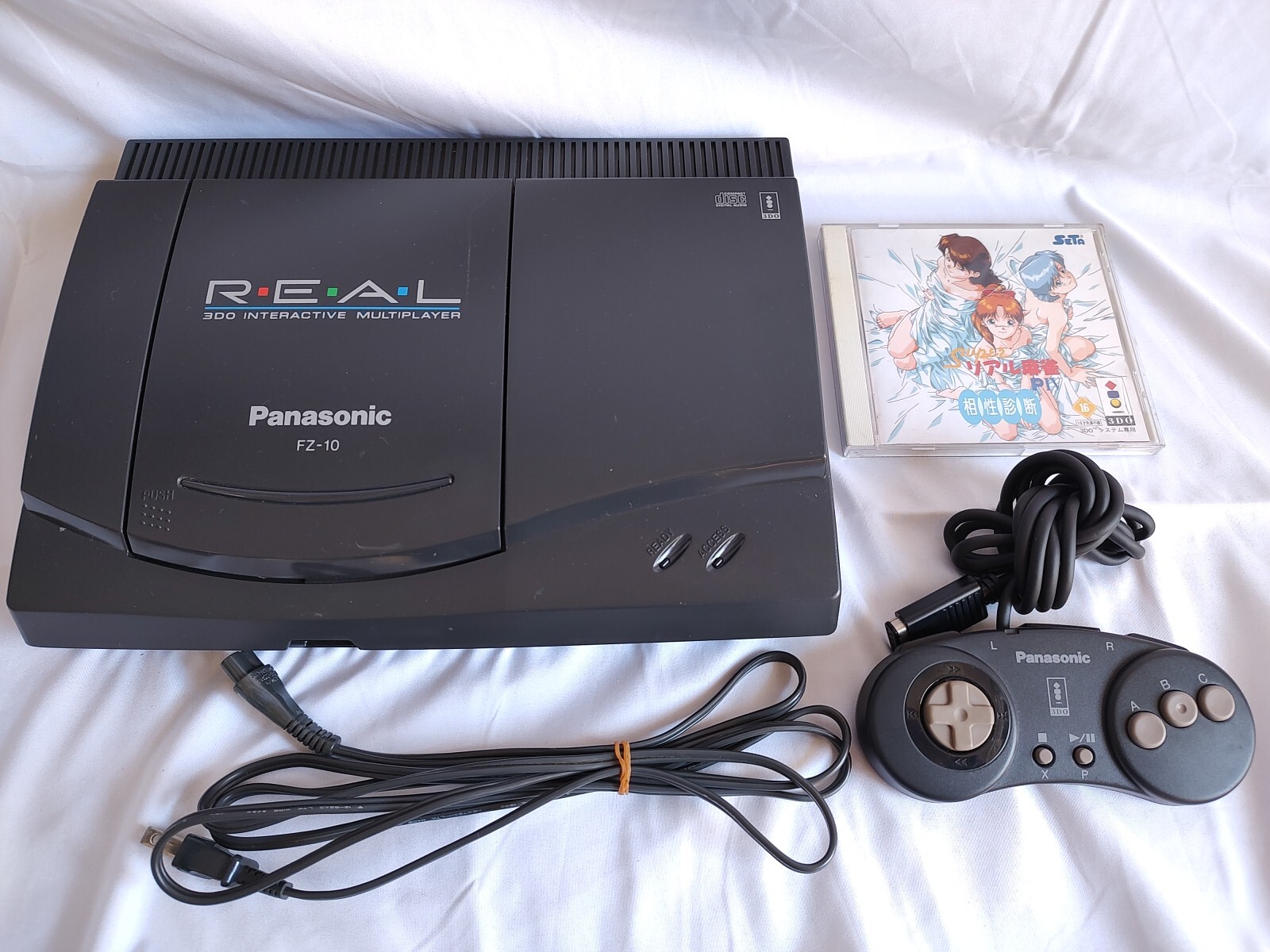 PANASONIC 3.D.O. 3DO Real FZ-10, Controller, Power cable, game set 