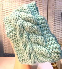 Knit Head Band Soft Green