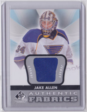 2012-13 UD SP GAME USED AUTHENTIC FABRICS JAKE ALLEN #AF-JK ST. LOUIS BLUES