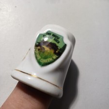 The House on the Rock Wisconsin Shield Porcelain Collectible Souvenir Thimble