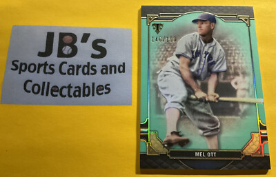 2022 Topps Triple Threads Mel Ott Green Aquamarine Parallel #d 146/150 NY Giants