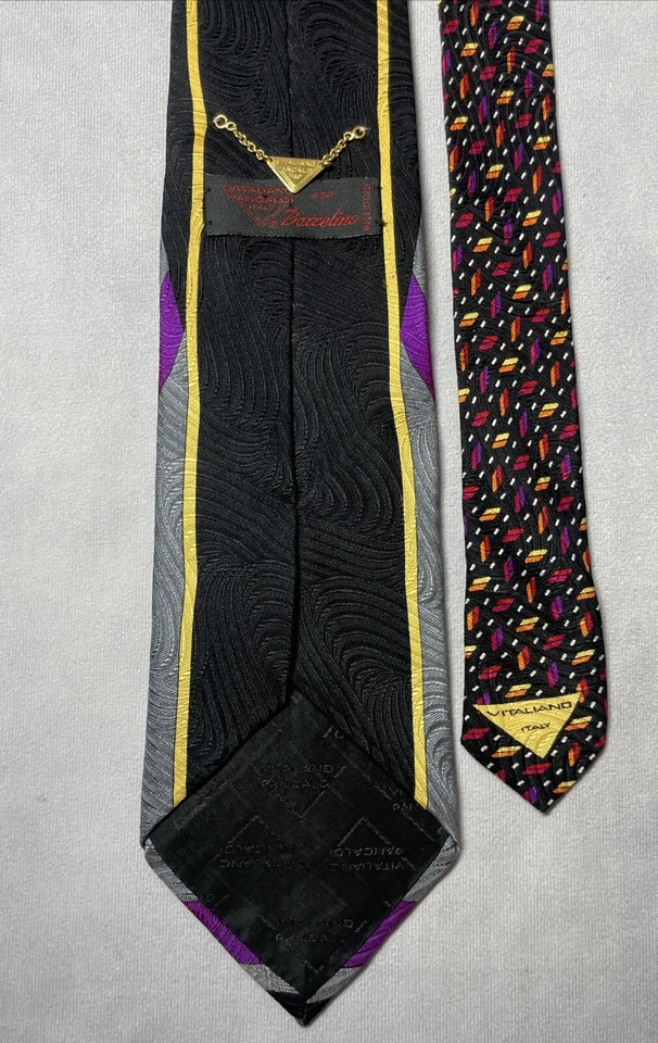 Vitaliano Pancaldi для галстука Barcelino мужской 100% шелк печать по всему многоцветный - Изображение 3 из 4
