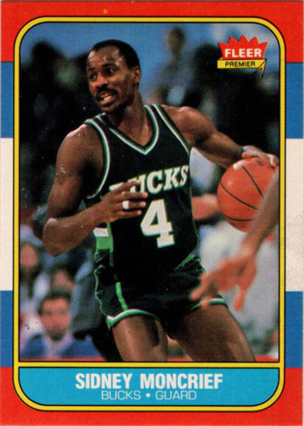 1986-87 Fleer Basketball #75 Sidney Moncrief Base Rookie Card