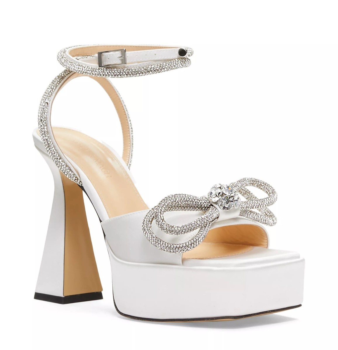 VIP【関税送料無料】希少 Mach & Mach Double Bow Sandal MACH & MACH Double Bow crystal-embellished leather sandals