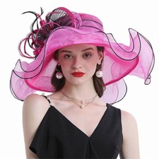 Rose Cocktail Hat Tea Party Church Fedoras Bridal Kentucky Dress Wedding Hats