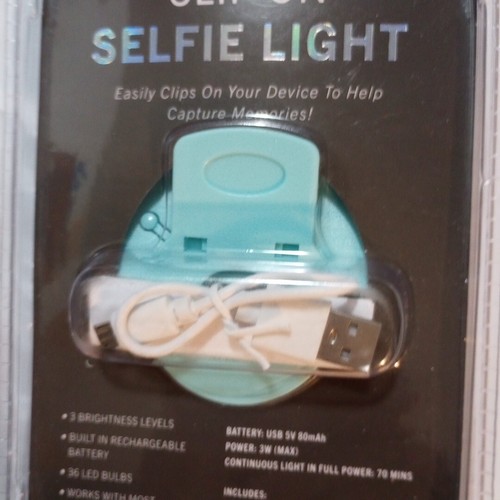 iLogic Clip On Selfie Light Color for Smart phones White and Lt Blue 2 Packs NEW - 第 15/19 張圖片