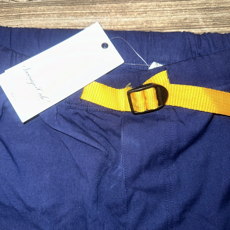 NWT Sovereign Code Men’s Shorts XL Blue/Yellow. NWT. 5/E - Image 2 of 4