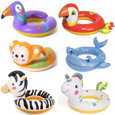 Schwimmring Schwimmtier für Kinder Tiere Bestway Schwimmreifen Wasser Tierkopf