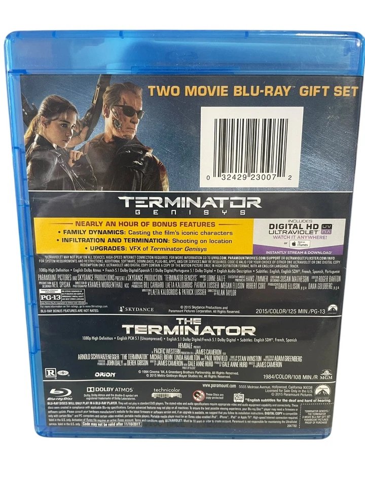 Terminator Genisys & The Terminator Blu-ray 2015 Two Movie Gift Set - Image 2 of 2