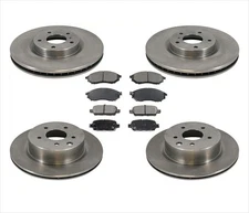 For 2008-2012 Infiniti EX35 Front & Rear Brake Disc Rotors & Ceramic Pads 6pc