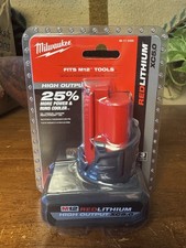 Milwaukee M12 High Output XC5.0 Lithium-Ion Battery Pack - Red 48-11-2450