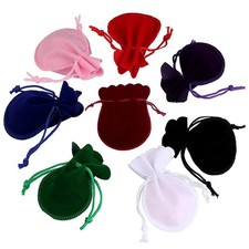 50 PACK VELVET DRAWSTRING BAGS, party wedding gift jewelry drawstring soft pouch