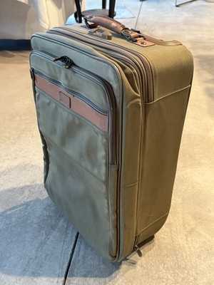 Vintage Hartmann Nylon & Leather 24'' Rolling Wheeled Carry-on Luggage Bag