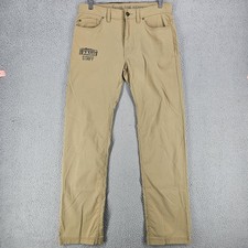 PrAna Brion Pants Mens 32x34 Beige Slim Fit Stretch Outdoor Climbing M4BN34312
