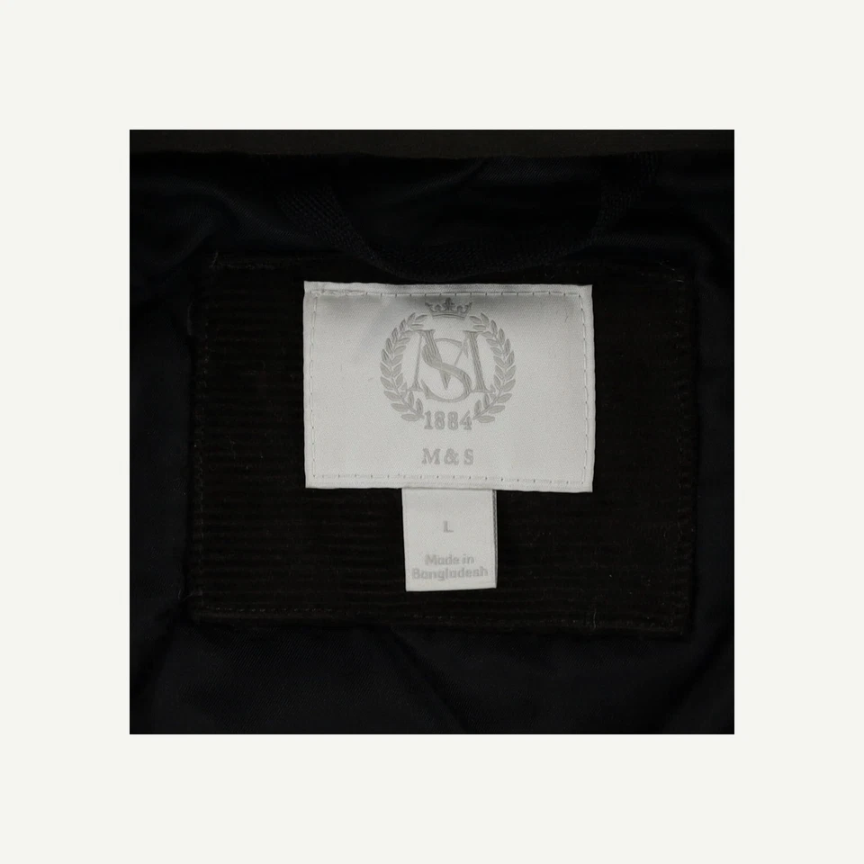 Marks & Spencer Mens Khaki Cotton Men Jacket Size L - Image 3 of 4