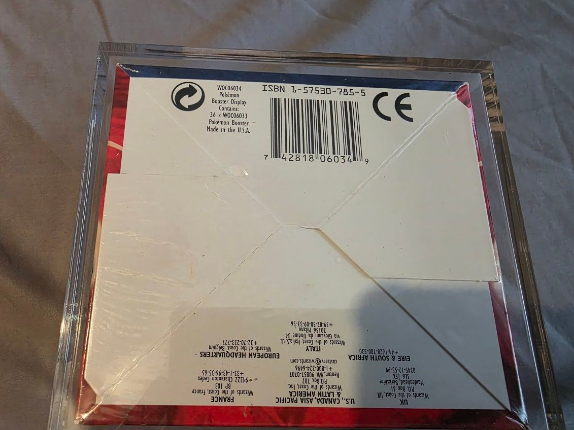 1999 pokemon base set unlimited booster box