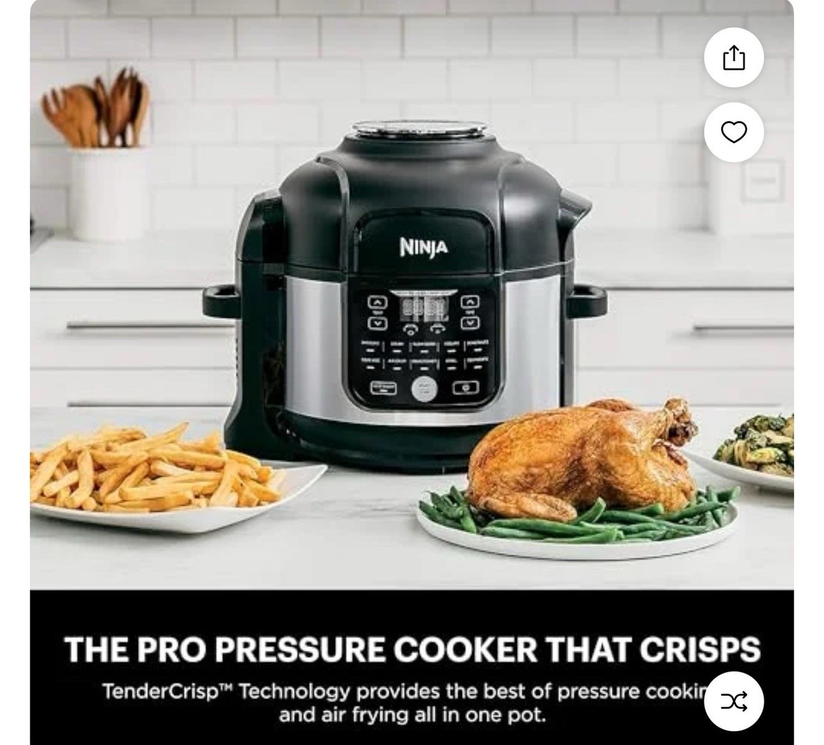 Air Fryer Ninja Foodi Op350co Ninja OP350CO Foodi Pressure Cooker