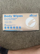 XL Deodorizing Body Wipes with Vitamin E Aloe Scent 9x11 | 30 Individually Packs