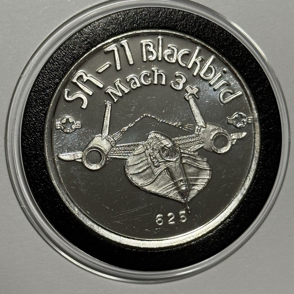 Lockheed SR-71 Blackbird Mach 3 HABU Rare Coin 1 Troy Oz .999 Fine