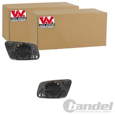 2x VAN WEZEL SPIEGELGLAS BEHEIZBAR BLAU GET&Ouml;NT passend f&uuml;r AUDI A3 A4 A6 A8 LINK