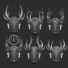 Stag Champion Helmets 32mm X25 Resin Proxy Bots By Frigid Custom