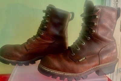 Carolina  Waterproof  Logger Boots Brown 10.5 4E Pre-Owned