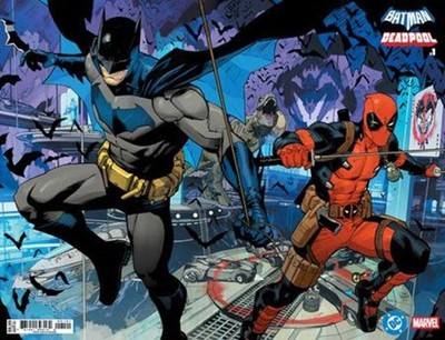 DC Marvel Batman Deadpool #1 (One Shot) Cover B Dan Mora Batman Deadpool Wraparo