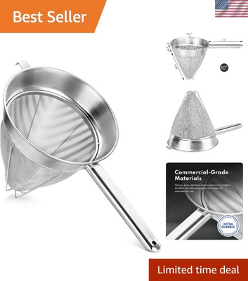 #ad #ad 38057 Stainless Steel Reinforced Bouillon Strainer 10 Inch $117.34