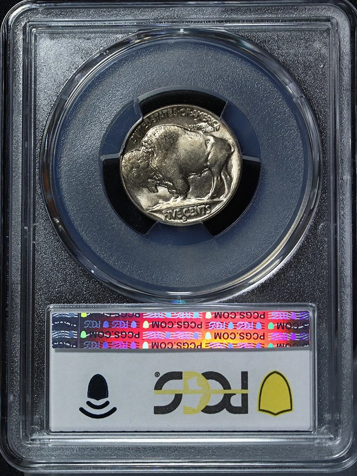 Buffalo Nickel 1935-D graduación profesional MS65 gran atractivo visual buen golpe Foto 4 de 4