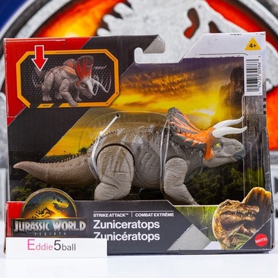 Jurassic World Rebirth Zuniceratops Strike Attack Dinosaur Action