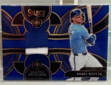 2024 Select Bobby Witt Jr Selective Swatches BLUE PRIZM Jersey Patch #18/49