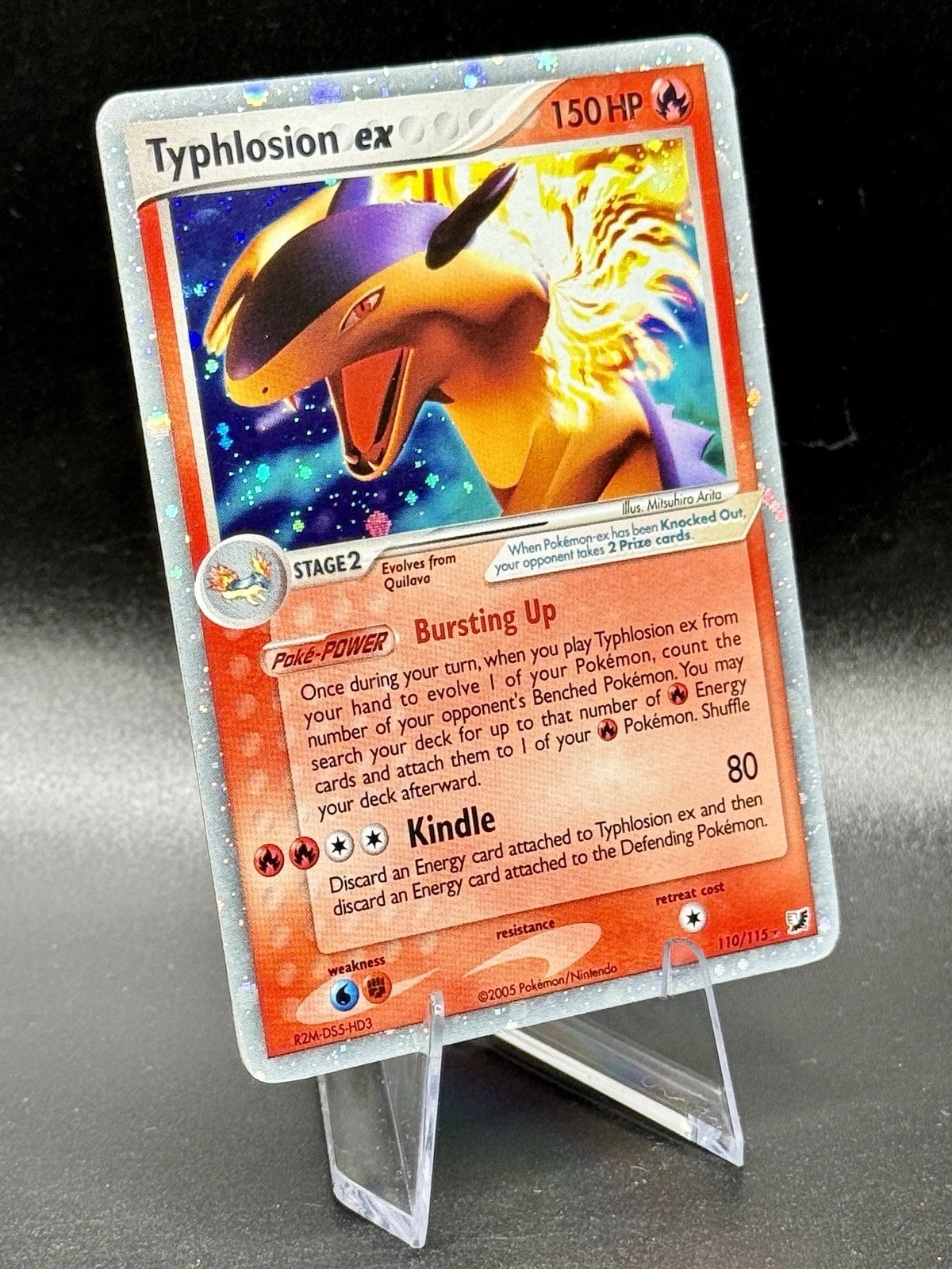 Typhlosion ex 110/115 UR Holo Pokemon EX Unseen Forces 2005 Vintage LP