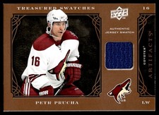 2009-10 Artifacts Treasured Swatches Retail Petr Prucha Jersey Phoenix Coyotes