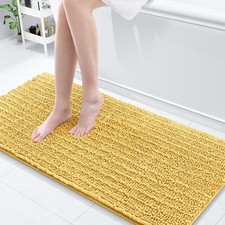 Arotive Luxury Chenille Bath Mat, Extra Soft Thick Absorbent Shaggy Rug 60x20"