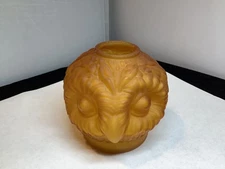 Westmoreland Owl Head Fairy Light Candle Lamp Shade Golden Color