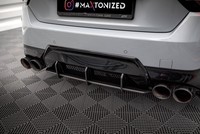 Heckansatz Diffusor Passend FüR Bmw 2 Coupe M240I G42 Roter Kern