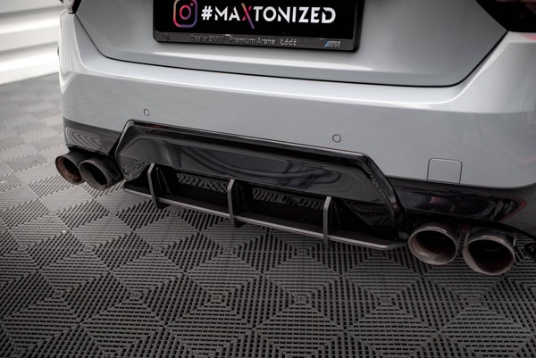 Heckansatz Diffusor Passend FüR Bmw 2 Coupe M240I G42 Roter Kern-image