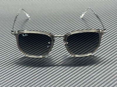Ray-Ban ?️Modern RB4451 Transparent Gray Rounded Square Lens Wayfarer Sunglasses Ray-Ban RB4451 L (50 - 20) with Grey lenses and Grey frame  main image 4