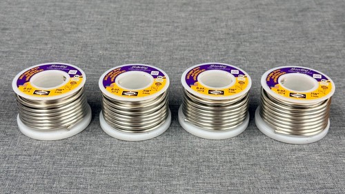 (4) 8oz LEAD-FREE SOLDER plumbing HARRIS PRODUCT .118" 3mm STERLING 227g