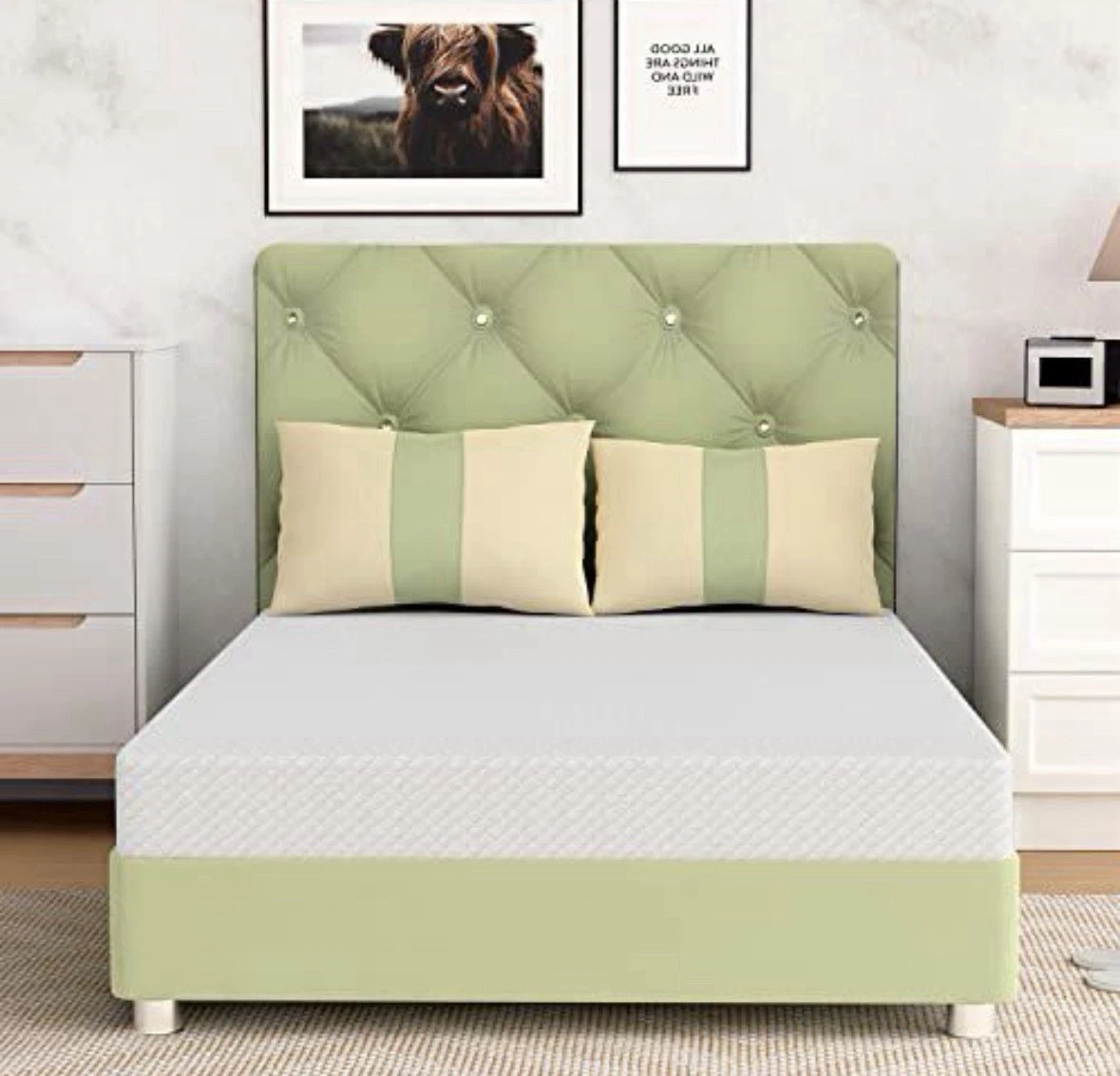 FDW 5” Twin Gel Memory Foam Mattress Medium Firm Cooling Bed in a Box
Opens in a new window or tab