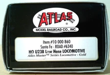 HO SCALE ATLAS GE U23B SANTA FE ATSF #6340 DCC & SOUND 10000860